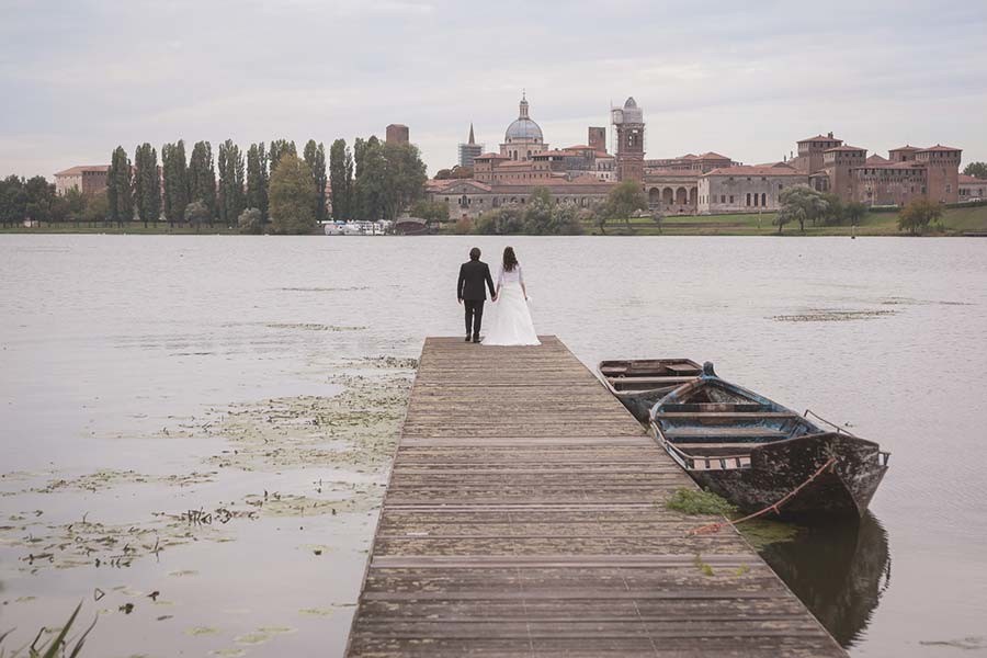 Sposi sul lago di Mantova