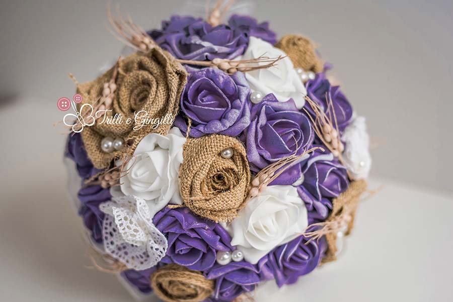 bouquet sposa ultra violet pantone 2018