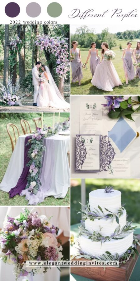 matrimonio tema color lavanda e verde